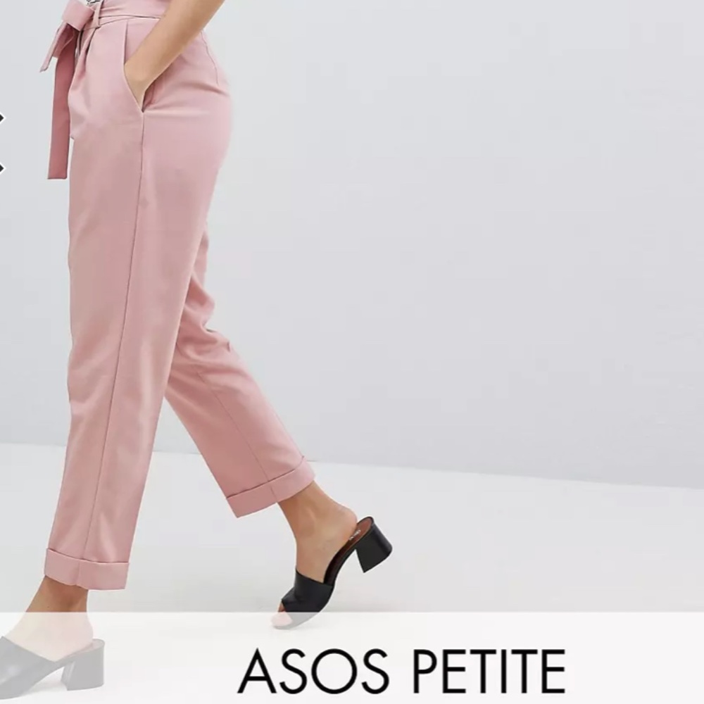 ASOS Petite Pink Cropped Trousers